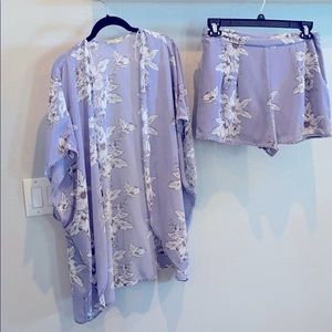 Gianni Bini short and kimono set - medium